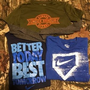 3 boys youth small shirts